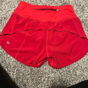 lululemon athletica Women's Bright Red Athletic Shorts